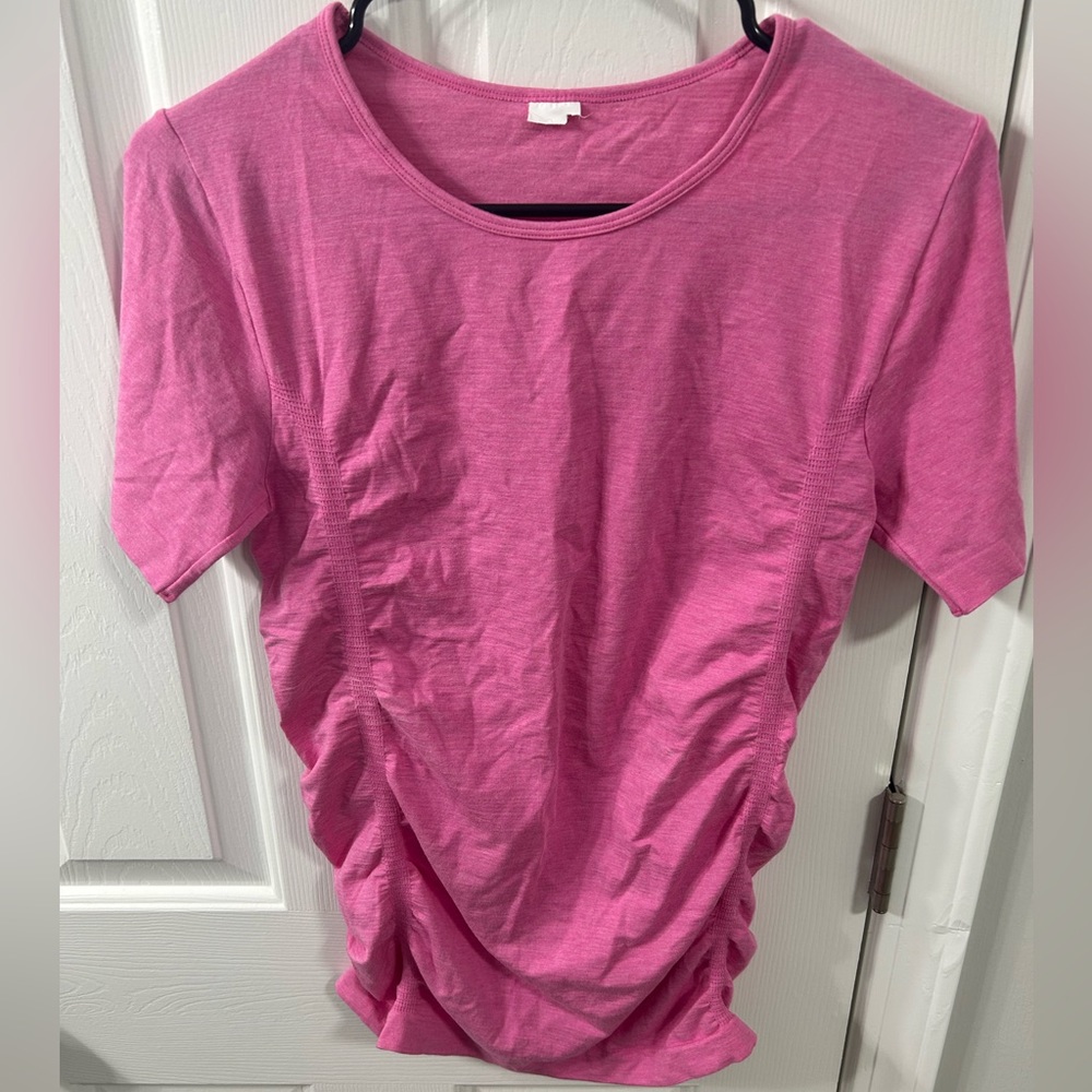 Fabletics Short Sleeve Top Pink